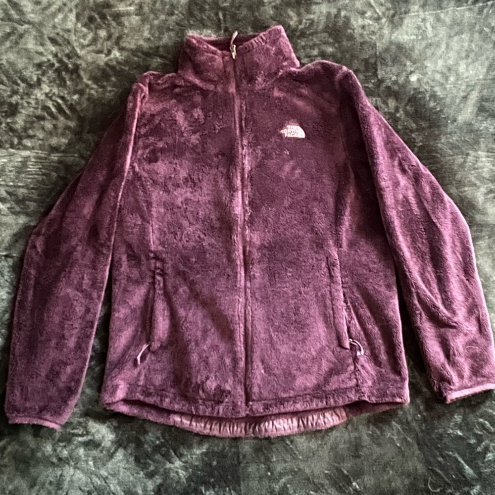 The North Face fuzzy jacket women’s
